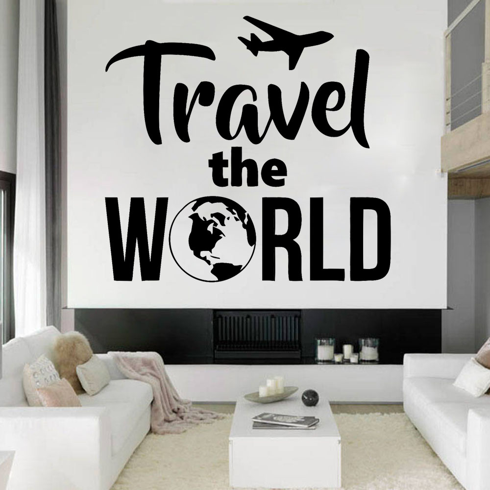 Office Furniture World - Travel Agency Wall Stickers Home Decor