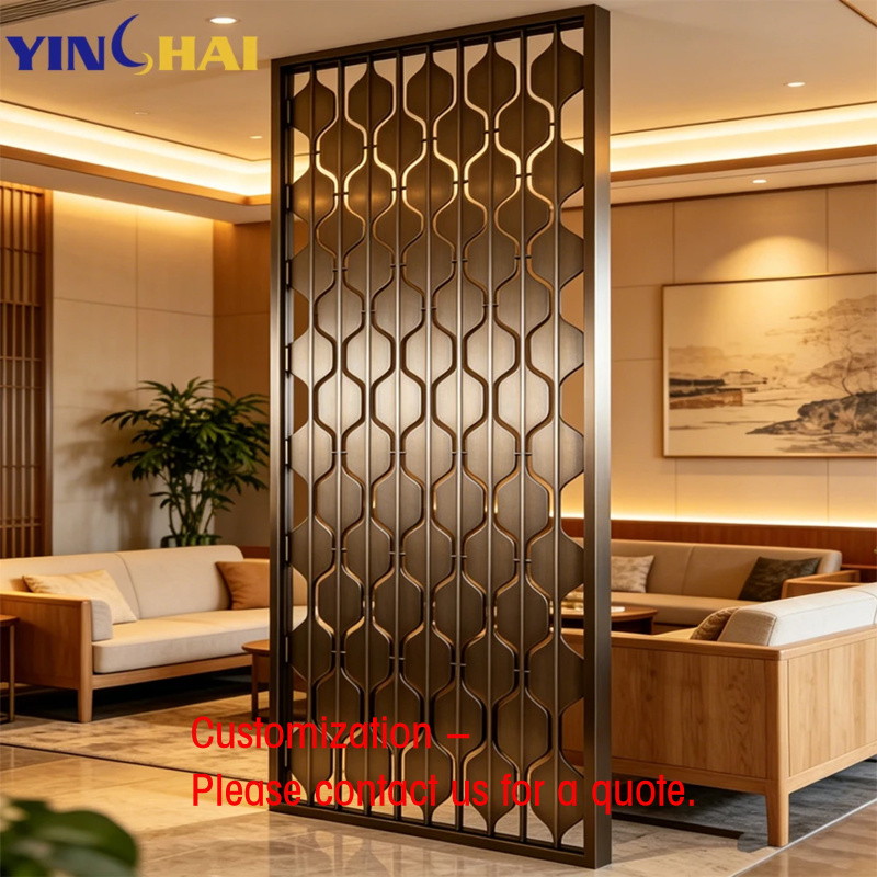 Partition Screen Divider - custom.Modern Design Stainless Steel Room Divider