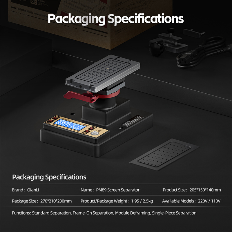 Partition Screen Divider - QIANLI PM89 LCD Screen Separator Machine