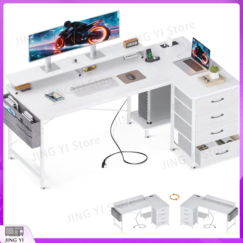 L Shaped Computer Desk 160x80c - Office Furniture Outlet recension och pris