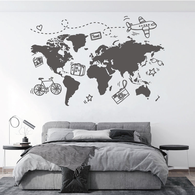 Go Travel World Map Wall Stick - Office Furniture World recension och pris