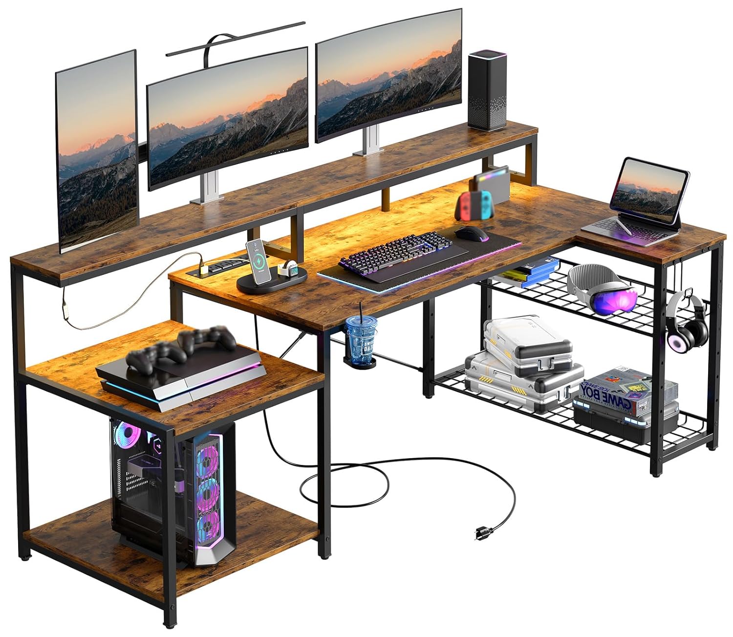 71.5 inch Computer Desk with P - Office Furniture Outlet recension och pris