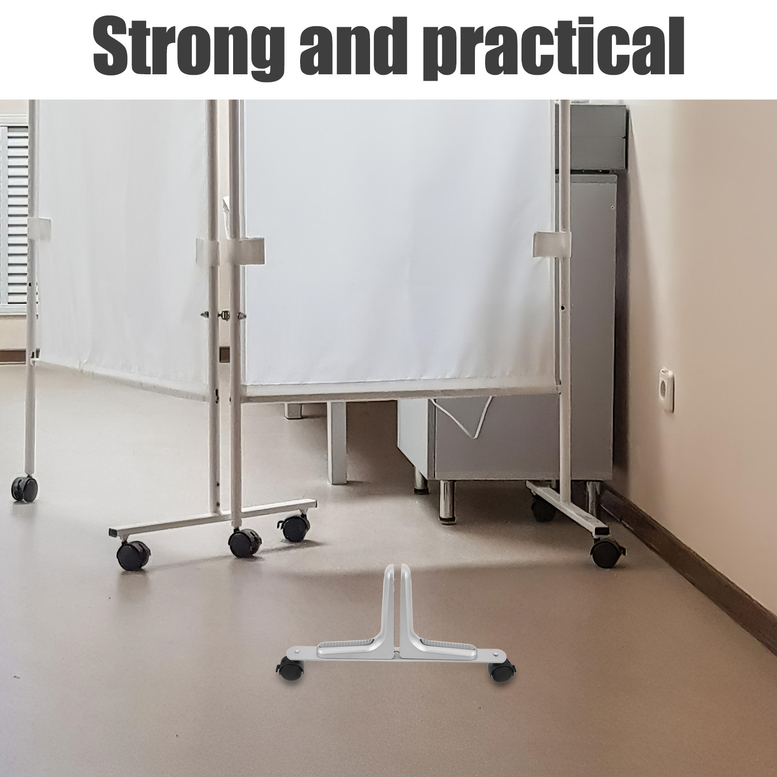 Silver Movable Wheels Stand Fo - Partition Screen Divider recension och pris