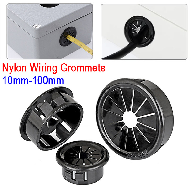 2~50pcs Black Plastic Cable Ho - Office Furniture Outlet recension och pris
