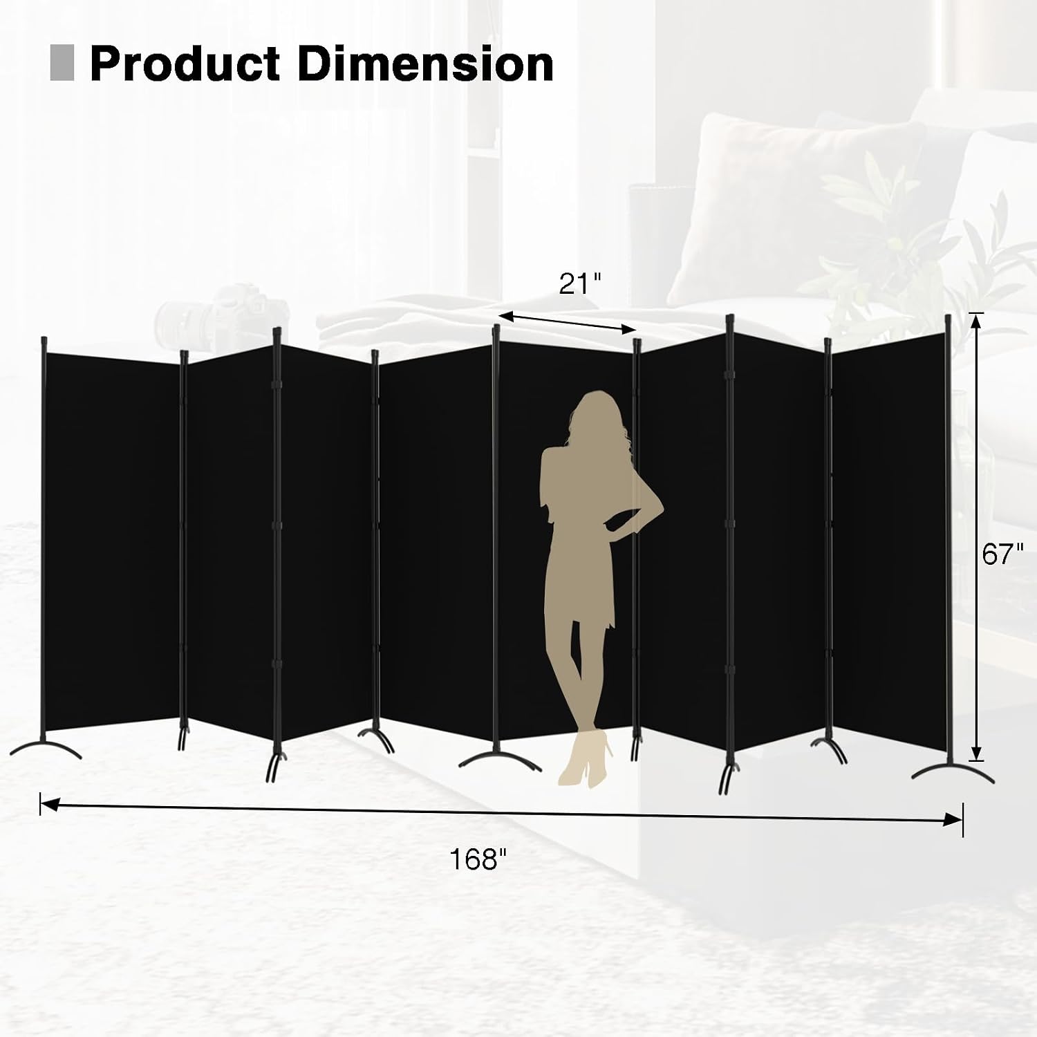 Room Divider-Folding Privacy S - Partition Screen Divider recension och pris