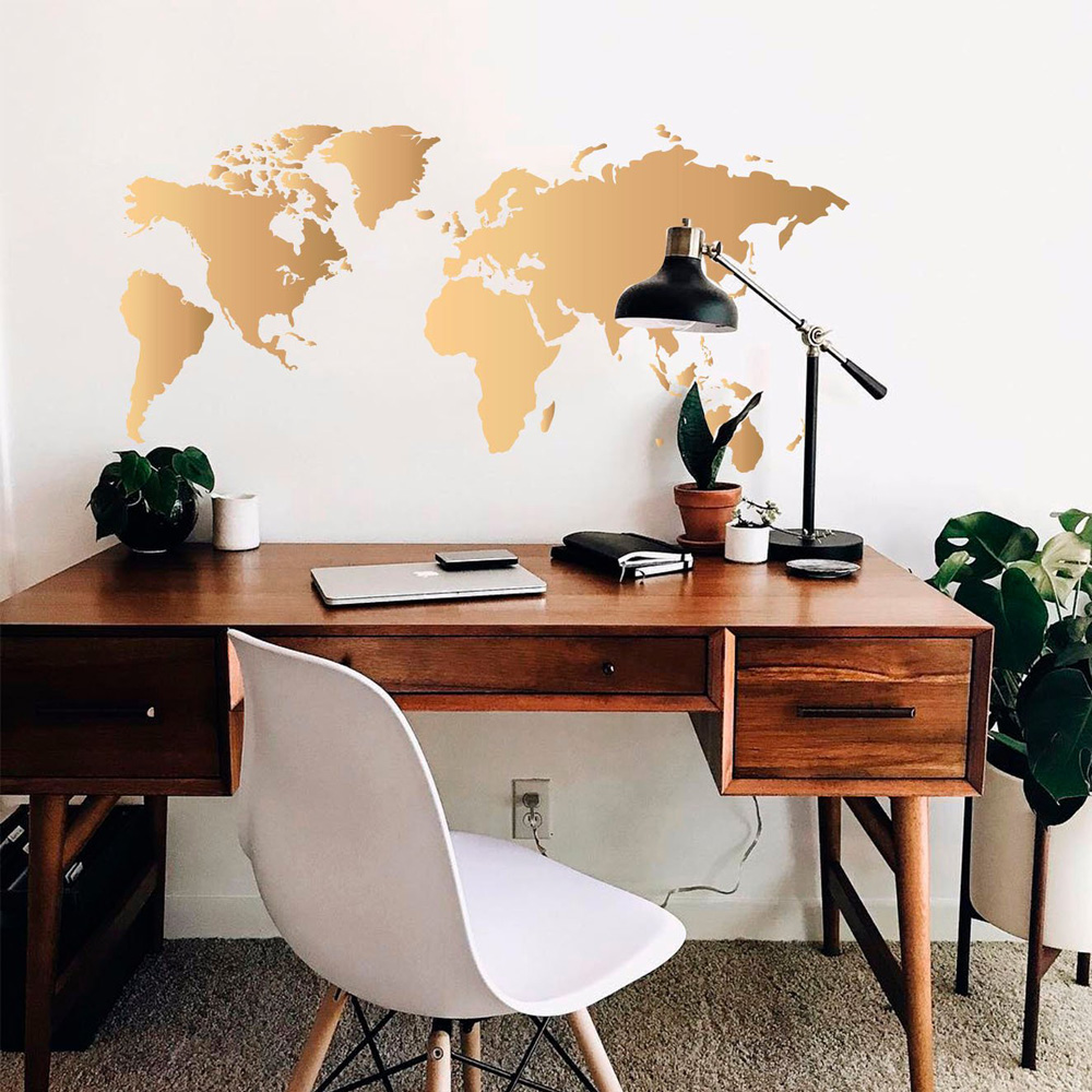 2021 New World Map wall sticke - Office Furniture World recension och pris