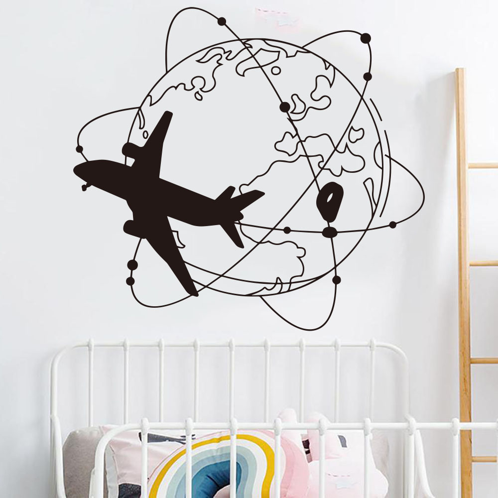 Large Travel The World Airplan - Office Furniture World recension och pris