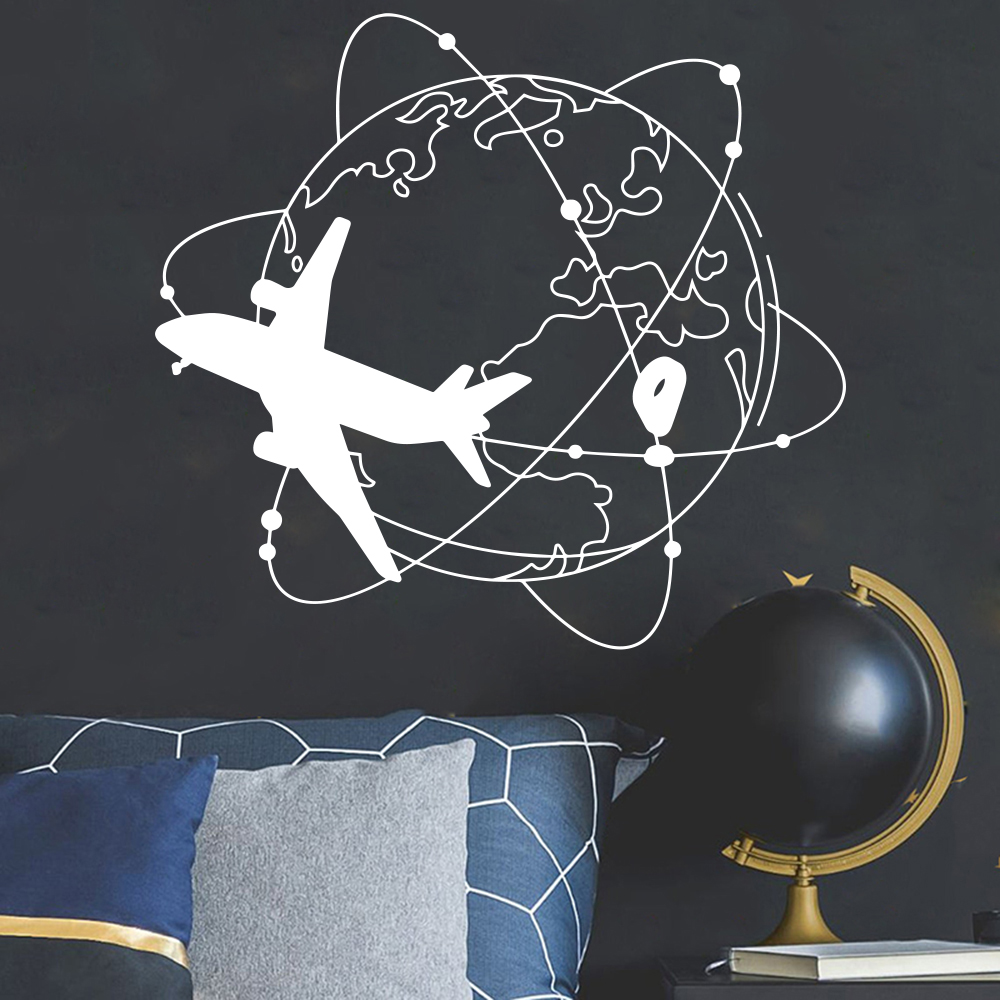 Large Travel The World Airplan - Office Furniture World recension och pris